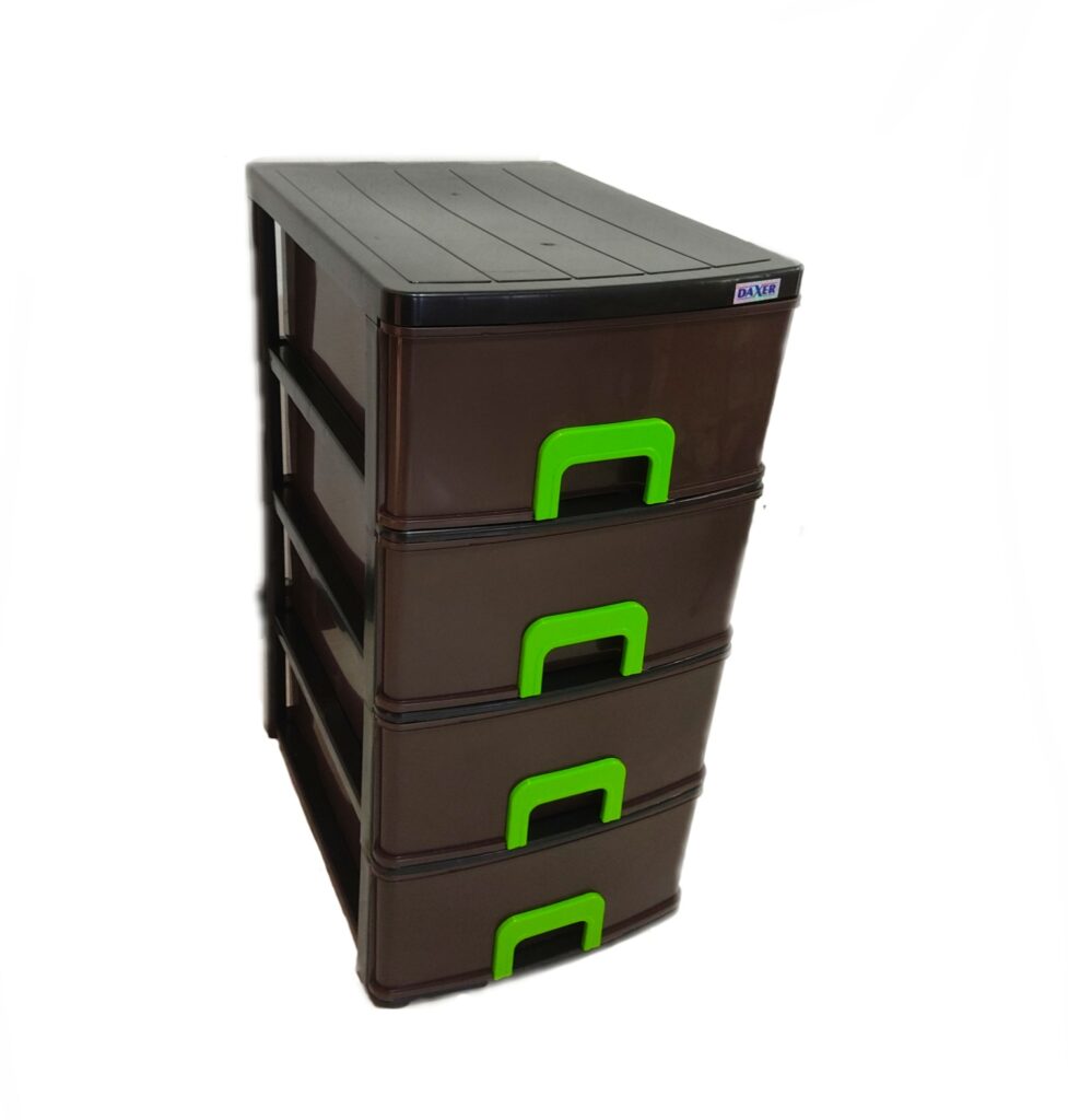 Daxer Cupboard Plastic Heavy DutyDamro Drawer 4 in 1