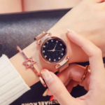 Rose Gold Magnetic Ladies Loving Watches