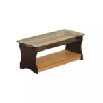 Piyestra coffe table with glass top (pkss 002)