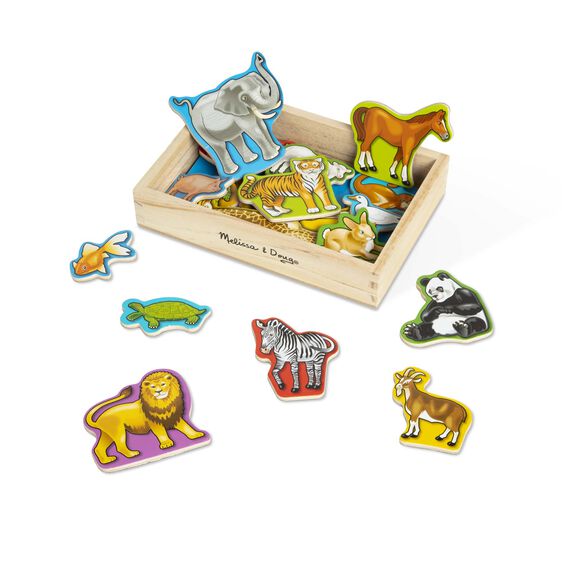 MELISSA & DOUG - Wooden Animals Magnets