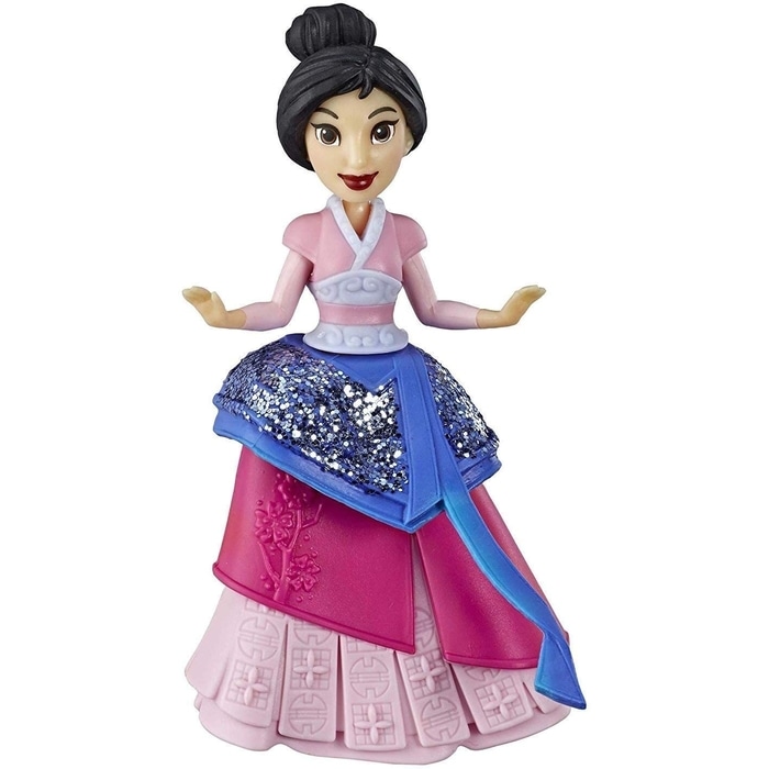 HASBRO Disney Princess Mulan Collectible Royal Small Doll With One-Clip Dress