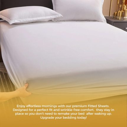 Mattress Full Cover Protector (White) | Mattress Pad 100% Waterproof